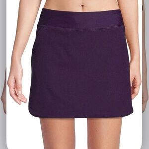 Lands End athletic skort with pockets purple size 14
